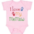 thumbnail image 3 of Inktastic I Love My Memaw Girls Baby Bodysuit, 3 of 5