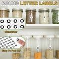 thumbnail image 3 of Uxcell Alphabet Stickers Small Letter Self-Adhesive Labels Round Paper Letters Signs for Scrapbooking Organizing DIY Projects Letter O, 3 of 7
