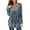 Gray, variant on Sakmal Plus Size Tops for Women Long Sleeve Floral Button V-Neck Tunic Shirts for Women