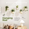 thumbnail image 2 of Hanging Planters for Indoor - 70in White Metal Rod Plant Hangers (Pot & Plant Not Included), 2 of 6