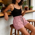 thumbnail image 4 of Flowy Athletic Shorts for Women Relaxed Fit High Waisted Tennis Short Workout Running Stretchy Drawstring Short with Pockets Pink 3XL, 4 of 5