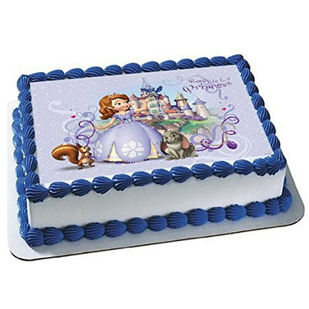 Sophia the First Cake Edible 1/4 Sheet Image Topper Birthday Party Favor