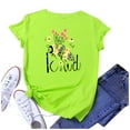 thumbnail image 3 of Womens Summer Tops Casual Women's Graphic Floral Printed T-Shirt Teacher Short Sleeve Tee Tops clearance clothes under $10.00, 3 of 4