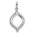 thumbnail image 3 of 14k White Gold 1/2 carat Lab Grown Diamond VS/SI+ G+ Fancy Open Pendant, 3 of 3