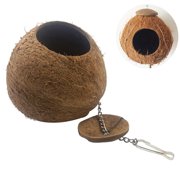 Coconut Bird House Nest for Small Pets Cages Parakeets Pigeon
