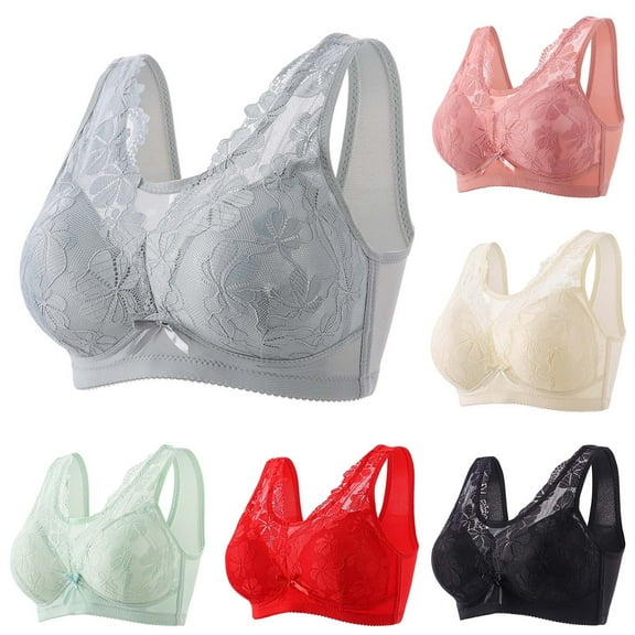 Utoimkio High Support Wireless Bras for Women Full Coverage Comfort Breathable Push Up Bras for Women No Underwire Everyday Bras