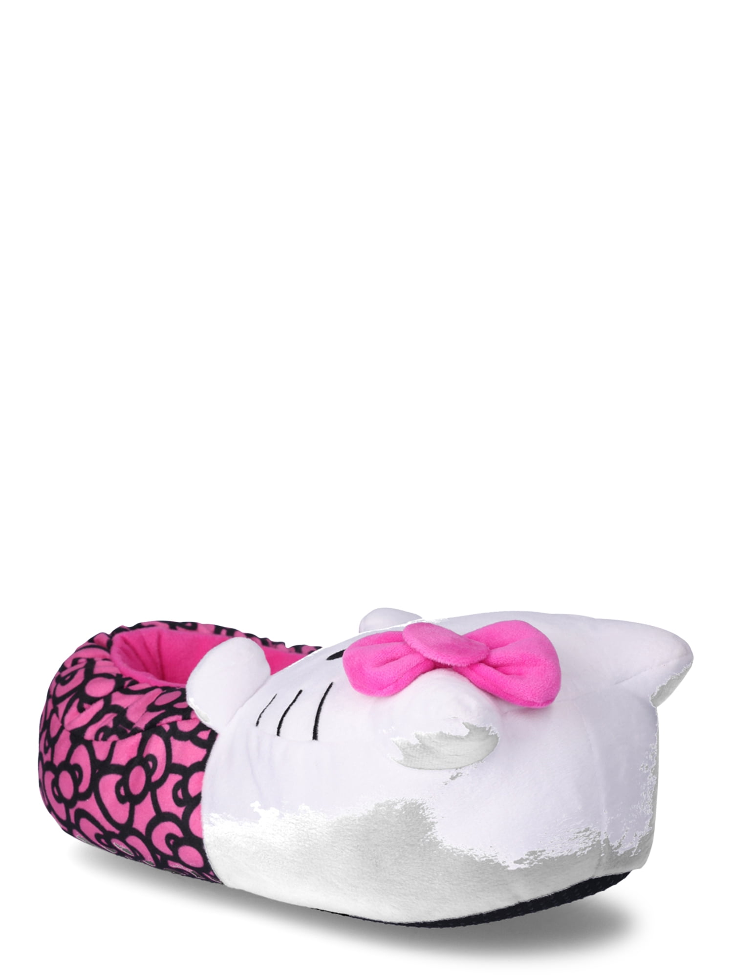Hello Kitty Women's 3D Character Plush Velour Slippers