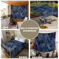 thumbnail image 6 of Navy Blue Marble Small Tapestry for Bedroom Wall Hanging Tapestry, Modern Golden Geometric Abstract Ceiling Backdrop Tapestries Poster Blanket Wall Decor for Teens Room Living Room Dorm 23" x 28", 6 of 8