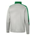thumbnail image 3 of Men's Colosseum Gray/Green Oregon Ducks Bushwood Fleece Quarter-Zip Jacket, 3 of 3
