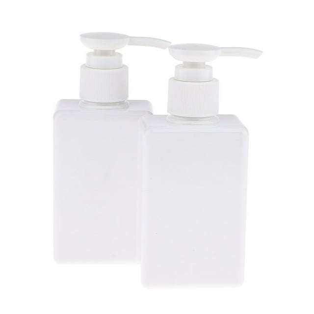 Botellas vacías de Plástico PET Sunnimix con Bomba para Acondicionador de champú blanco