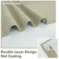 thumbnail image 3 of DriftAway Double Layer Linen Blackout Tie Up Curtains Thermal Insulated Fully Lined Balloon Roman Shade Bathroom Window Adjustable Rod Pocket for Small Window 39 Inch by 55 Inch Light Khaki Linen, 3 of 5