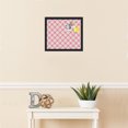 thumbnail image 3 of PinPix 16x14 Custom Cork Bulletin Board Argyle Light Pink Poster Board Has a Fabric Style Canvas Finish, Framed in Argyle Light Pink, by ArtToFrames (PinPix-649), 3 of 6