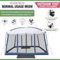 thumbnail image 3 of Backyard Expressions 11' x 9' Screen House, Screen Shelter for Backyard, Camping, Picnics and Tailgating, 3 of 8