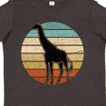 thumbnail image 4 of Inktastic Giraffe African Animal Retro Sunset Boys or Girls Toddler T-Shirt, 4 of 5