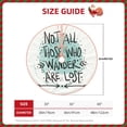 thumbnail image 4 of Kll Not All Who Wander Are Lost1 Christmas Tree Skirt 36",Party Decorations Farmhouse For Christmas Decorations Holiday Party, 4 of 8