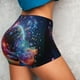 thumbnail image 4 of Fotbe Outer Space Floating Numbers And Letters Shorts Sin Costuras – Shorts Deportivos de Cintura Alta para Mujer, Elásticos para Gimnasio, Yoga, Running o Ciclismo-Small, 4 of 8