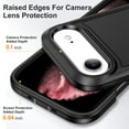 thumbnail image 3 of Allytech iPhone Air Case, Military Grade Protective Shockproof Hybrid PC TPU Drop Proof Anti-scratch Anti-Fingerprint Slim Case Shell Back Cover for Apple iPhone Air - Black, 3 of 7