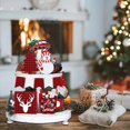 thumbnail image 4 of 10Pcs Christmas Tiered Tray Decor Christmas Wood Tabletop Decor Gingerbread, 4 of 6