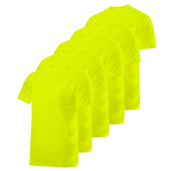 Jorestech Hi-Vis Short Sleeve Polyester T-Shirt 5 Pack