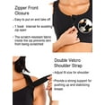 thumbnail image 4 of Womens Front Zip High Impact Sports Bra, Full Adjustable Straps Buttery Soft Workout Marathon Tops, 4 of 7