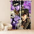 thumbnail image 6 of Anime Themed Curtains for Bedroom Drapes,JoJo's Bizarre Adventure Print Design Window Treatments Curtain Panel Set, 2-Panels, 55" W x 63" L, 6 of 8