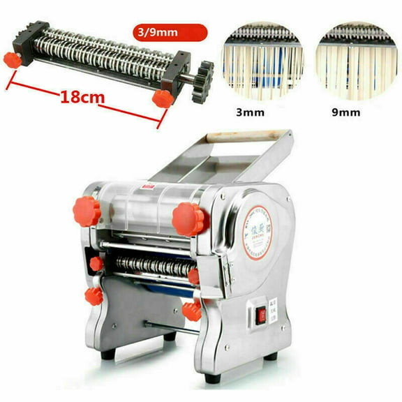 JIAN YA NA Electric Noodle Machine Dumpling Skin Pasta Press Maker Commercial Home (#A# Length 18cm,Width 3mm/9mm)