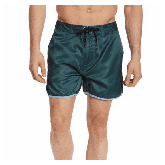$150 Onia Men's Kayden 5 Pine lightweight swimming trunk Polyester Green size 38