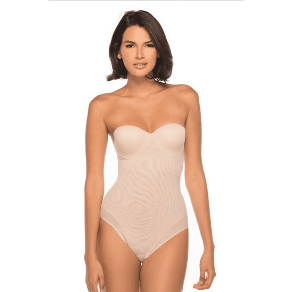 ANNETTE Beige Convertible Strapless Shaping Bodysuit, US 34D, UK 34D, NWOT