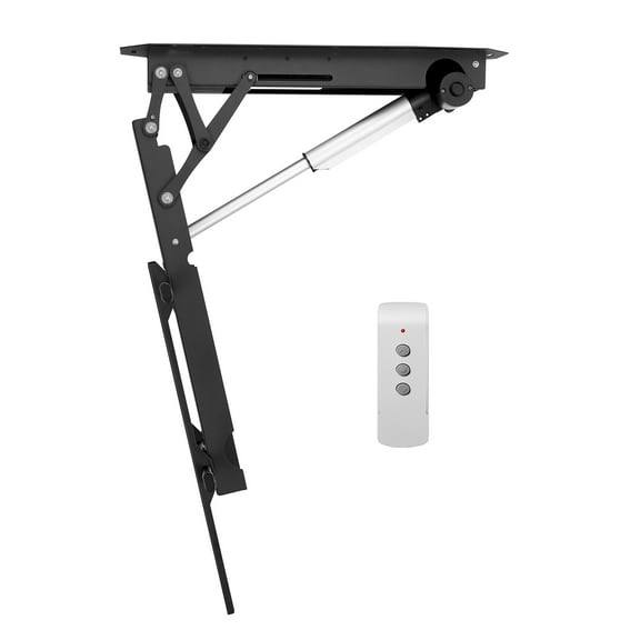 KFFKFF Automated Ceiling TV Holder, TV Wall Holder for 32 to 70 Inch TV, Electrically Modifiable Ceiling TV Holder, Automated Fold Down TV Holder Bracket with Max VESA 24 x 24 in