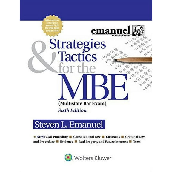 Pre-Owned Strategies and Tactics for the MBE (Emanuel Bar Review) Paperback