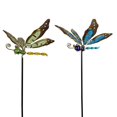 thumbnail image 4 of Adornos Césped Metal La Estaca Jardín 2 Piezas Libélulas Dragón para Macetas, 4 of 9