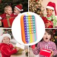 thumbnail image 4 of Push Bubble Pencil Pen Case Sensory Silicone Toy Papelería Bolsa De Almacenamiento Juguete De Descompresión Para Niños Estudiantes Regalos Organizador De Papelería seitruly HA039027-00, 4 of 6