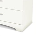 thumbnail image 4 of Pemberly Row Contemporary Plastic 5-Drawer Chest in Pure White, 4 of 4