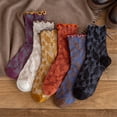 thumbnail image 3 of MesaSe Femmes Crew Chaussettes Vintage 6 Paires Rétro Chaussettes Brodées Chaussettes Robe pour les Filles, 3 of 10