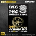 thumbnail image 1 of BNDS 1/64 Gold ABS Wheels With Rubber Tires By BNDS Assembly Rims Modified Parts for Model Car Refitted Model Car 4pcs Set BC26404SGD, 1 of 6