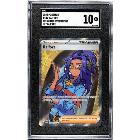 2025 Pokemon #142/131 Raifort Prismatic Evolutions SGC 10