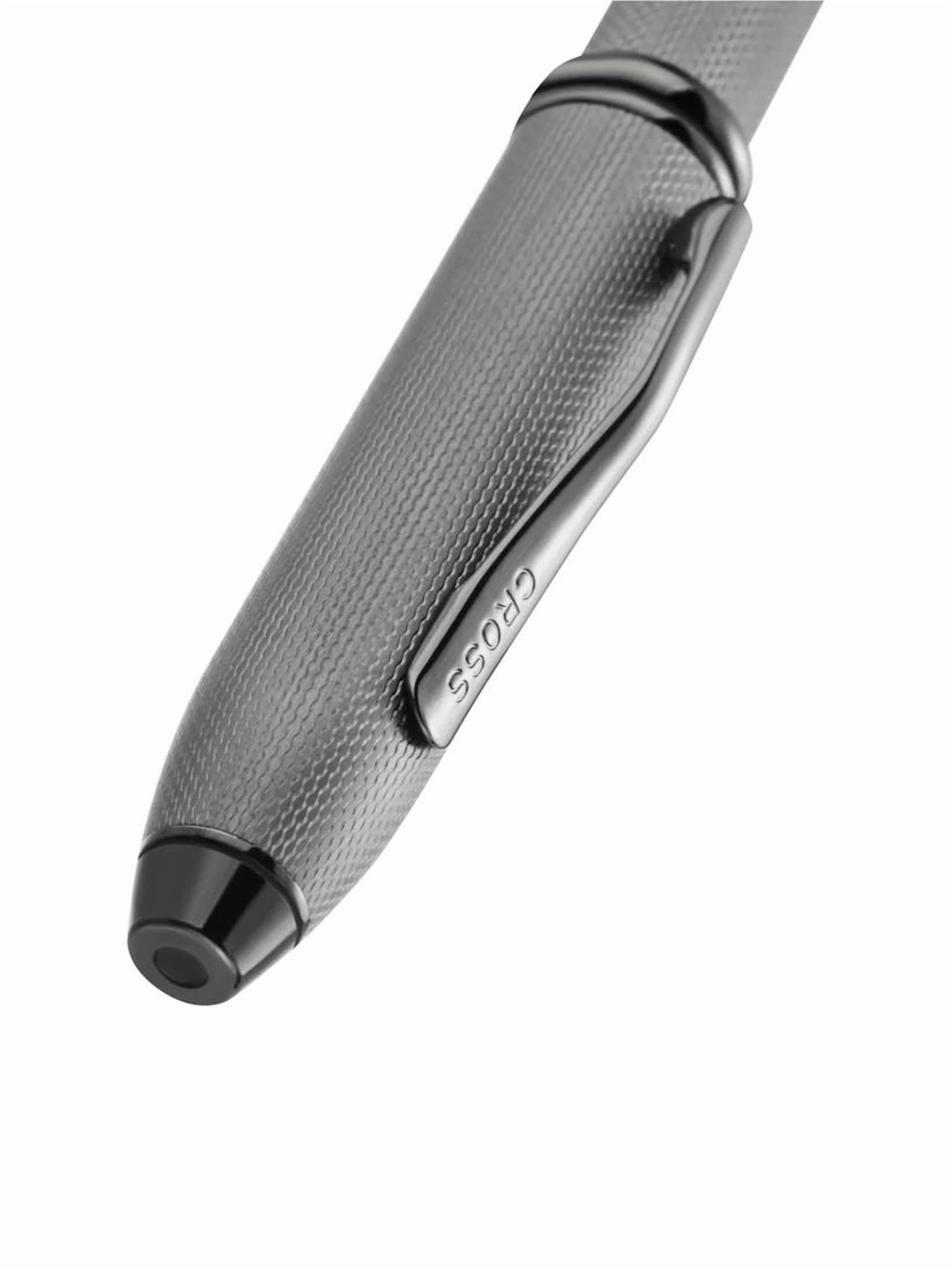 Cross Townsend® Polished Slate Gray Engraved Diamond Pattern with Slate Gray PVD Appointments Ballpoint Pen