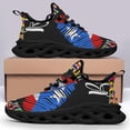 thumbnail image 4 of Hispanic Heritage Boricua Puerto Rico Shoes Trail Running Shoe Non-Slip Breathable Comfortable Sneakers Black Size 10, 4 of 7