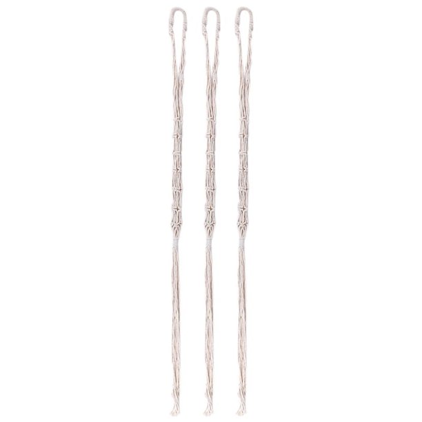 Juego de 3 cestas colgantes de macramé para frutas, para colgar en la pared, para almacenar productos, decoración de cocina estilo bohemio