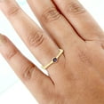 thumbnail image 2 of KIRAN FINE JEWEL Bezel Hexagon Purple Amethyst Stackable Ring Yellow Gold Plated 925 Sterling Silver Wedding Band Ring Statement Jewelry Gift For Her, 2 of 5