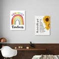 thumbnail image 4 of Kindness Quote Wall Art,Choose Kindness Canvas Frame Poster Print,Growth Mindset Wall Art for Kids Classroom Nursery Bedroom Decor,Rainbow Inspirational Wall Art Y443, 4 of 6