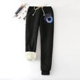 thumbnail image 3 of Fleece Lined Pants Women Thicken Sherpa Sweatpants Winter Warm Sweatpants Athletic Yoga Jogger Pants With Pockets, 3 of 6