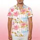 thumbnail image 5 of Blusa y camisa de manga corta con cuello vuelto, moda para hombre y mujer, informal, de manga corta, con estampado y cuello vuelto, con botones., 5 of 7