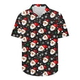 thumbnail image 5 of Elvqul Button up Shirts for Men Christmas Vacation Print Short Sleeve Mens Shirts Funny, 5 of 5