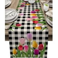 thumbnail image 4 of Line Table Flag Simple Twisted Pattern Table Runner Art Abstract Pattern Holiday Party Home Kitchen Tables Aesthetically r, 4 of 6
