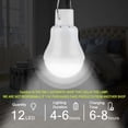 thumbnail image 2 of 2-pack portable solar camping lamp, LED solar lamp, 2 of 5