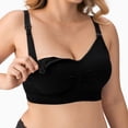 thumbnail image 4 of SkyAuks Nursing Bras, Pumping Bra Hands Free, Seamless Bras for Women, Wireless Full Coverage Push up Womens Sports Bra, Comfortable Everyday Bras, Grayish Blue(M), 4 of 7