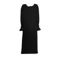 thumbnail image 4 of XQYLOS Robe Abaya Unie pour Filles Col Ras du Cou Kaftan de Prière Musulman Ramadan Tenue de Mosquée Confortable Robe Modeste Vêtements Islamiques de Tous les Jours, 4 of 4