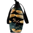 thumbnail image 4 of Dragonfly Canvas Leather Mix Crossbody Bag - Twill Sponge Jeanette Hand-held Shoulder Bag 30x10.5x39cm/11.8x4.1x15.4in, 4 of 5