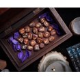 thumbnail image 3 of Crocon Mahogany Obsidian Rune Stones Set Engraved with Elder futhark Crystal Runes Set, Reiki Healing runas for Meditation Chakra Balancing Rune Stone for Beginners with Crystal Guide & Pouch 15-20mm, 3 of 7